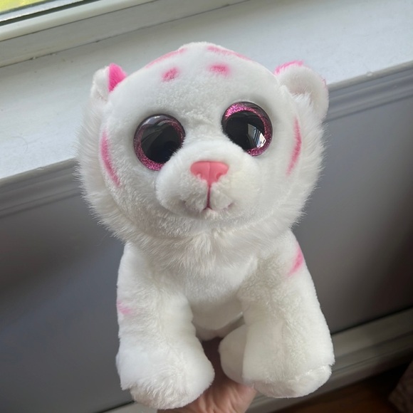 Ty tabor tiger beanie babies pink and white fluffy stuff animal tiger ty 2016 - Picture 2 of 11